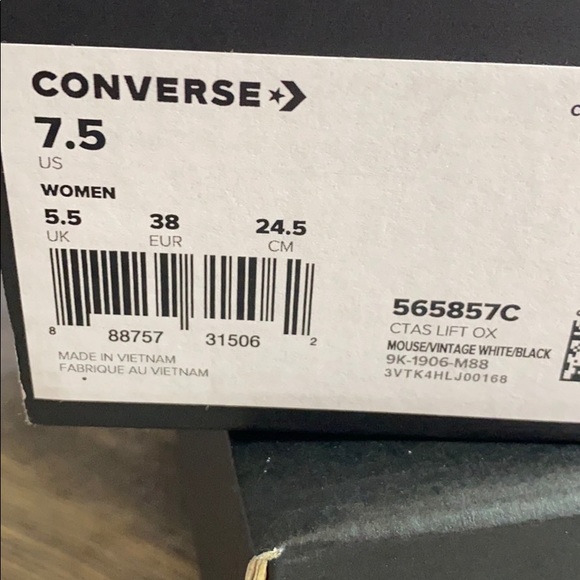 Converse Ctas Lift OX shoes women - Picture 10 of 10